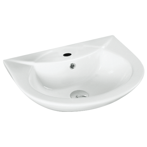 Face Basin White 22" with bracket & waste. Yee Ken Hardware