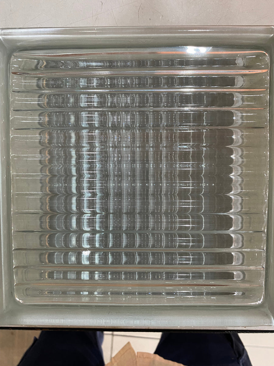 Ice Glass Blocks - 8x8x3 Inch Privacy Glass Blocks (10 Pack)