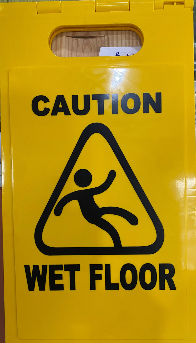 Sign Caution Wet Floor 24