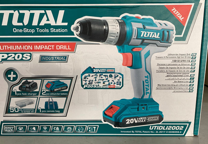 Drill Cordless IMPACT 20V Total 3/8