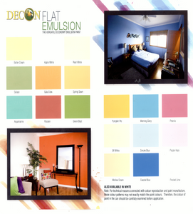 Penta Decon Flat Emulsion Paint Gallon (Assorted Colours)