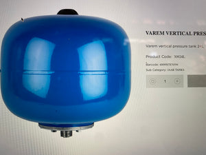 Pressure tank 24 litres Varem