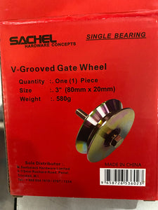 Gate Wheel Single Bearing 3"