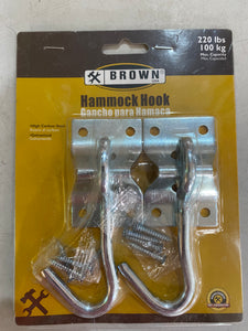 Hammock hooks (a pair) 100 kg 4"