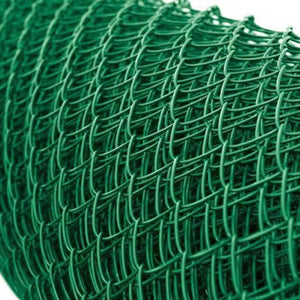 Chainlink wire 6' x 100' x 11g x 2 3/8" green PVC bonded