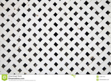 Lattice Screen 4x8'x 3mm (Privacy) White